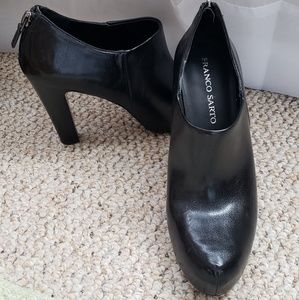 Black Leather Booties